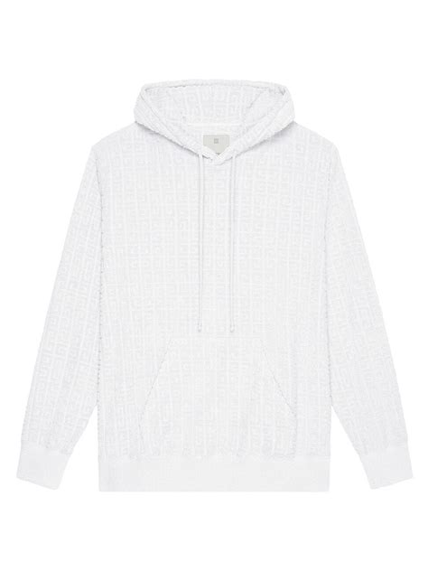 Oversized GIVENCHY hoodie in 4G towelling jacquard 